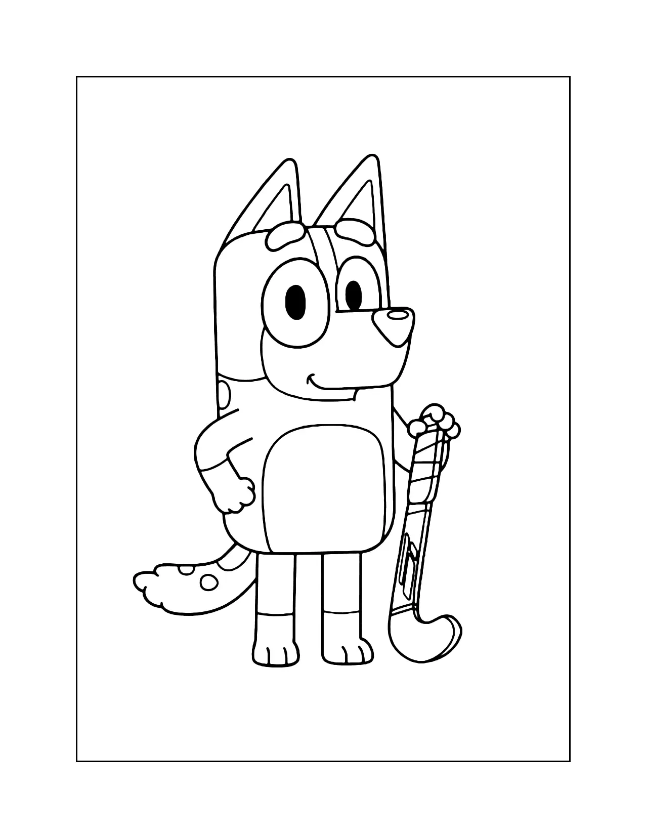Blueys Mum Coloring Page