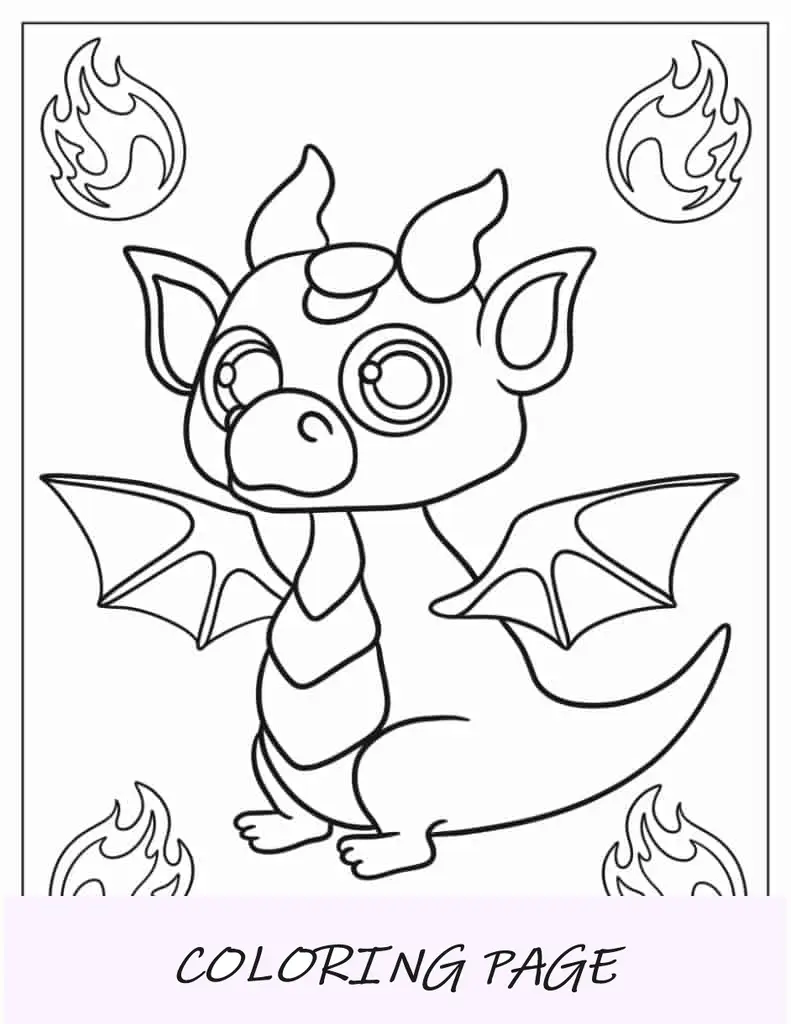 Dragão com tema chinês para colorir