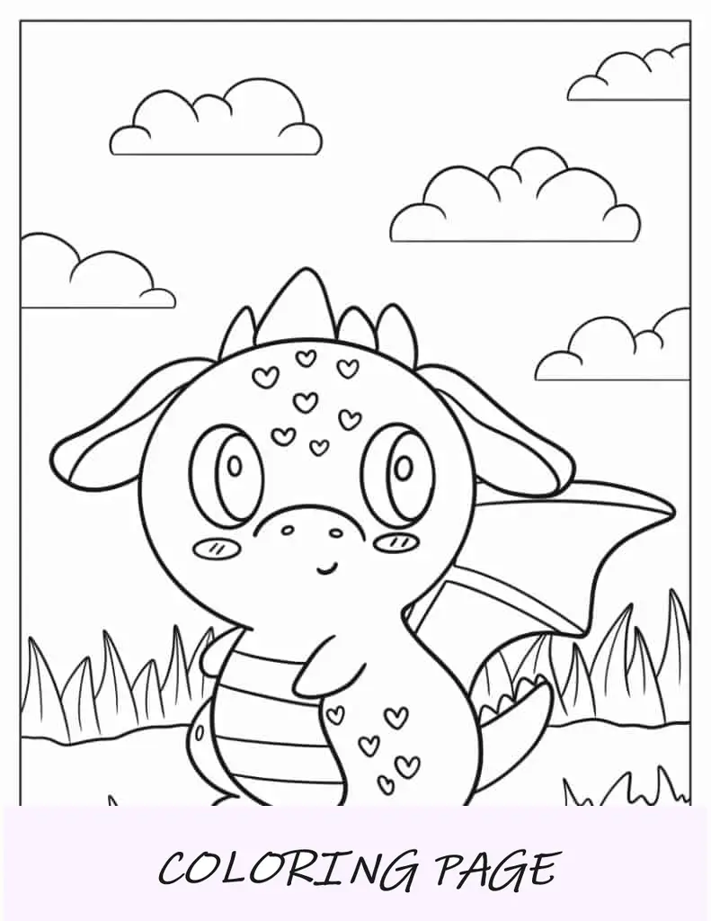 Menina dragão de Shrek para colorir