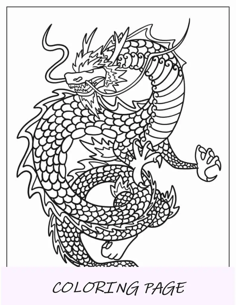 Cabeça de dragão detalhada para colorir