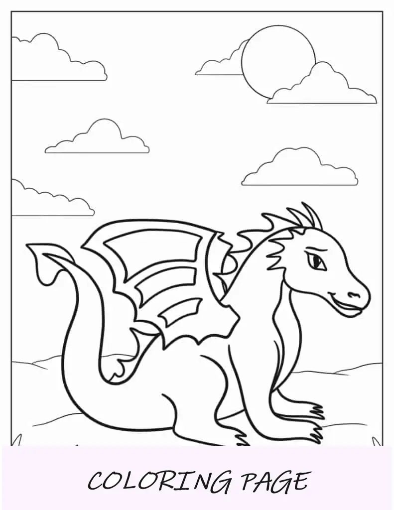 Página para colorir Spyro, o Dragão