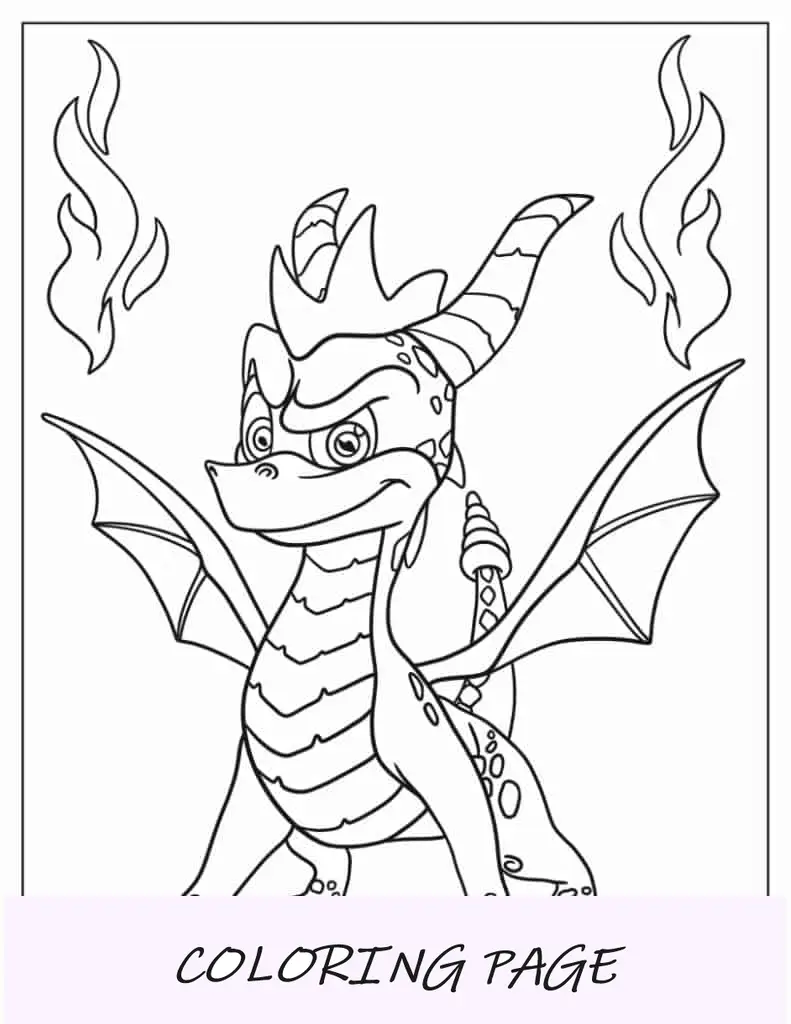 Dragão chinês voador para colorir