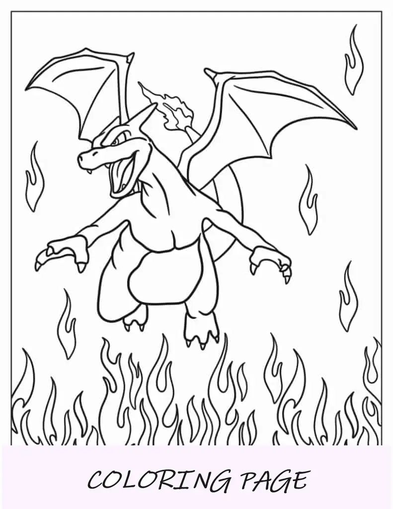 Dragão no topo de um castelo medieval para colorir