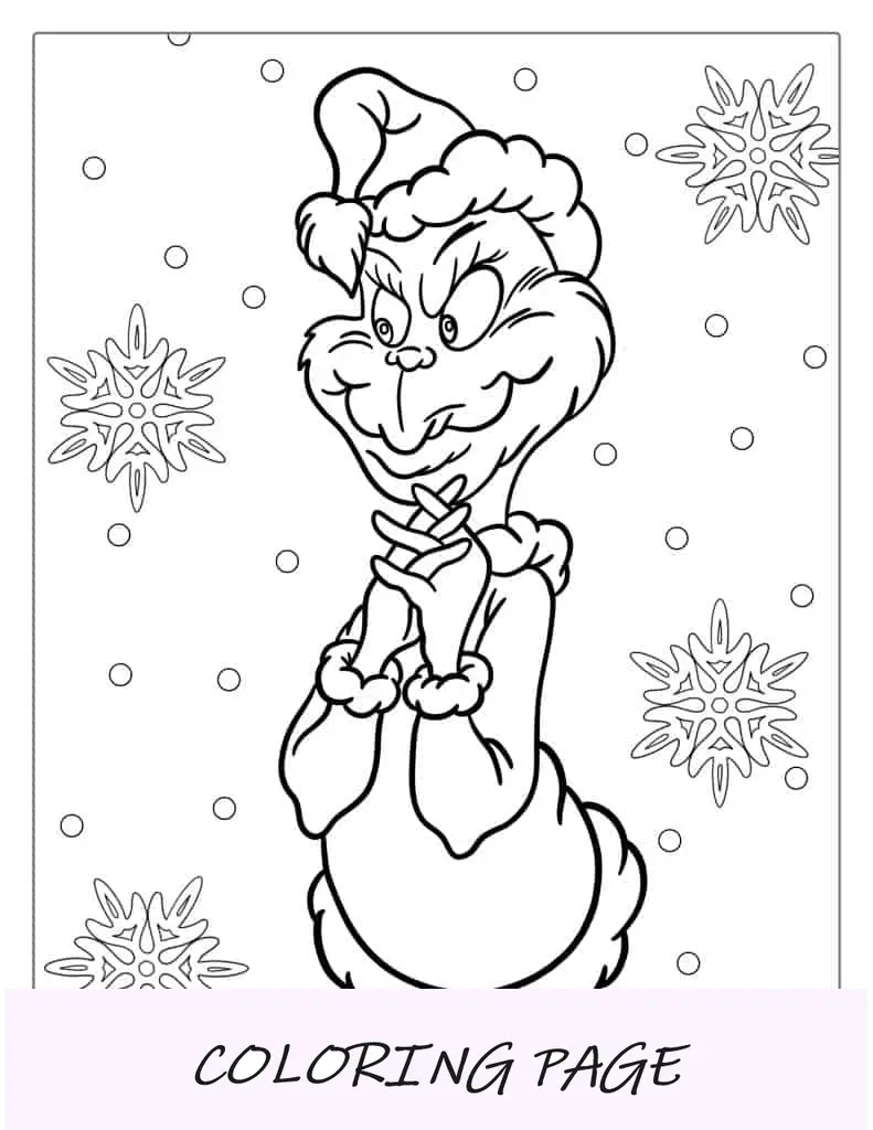Plano de plotagem do Grinch usando chapéu de Papai Noel