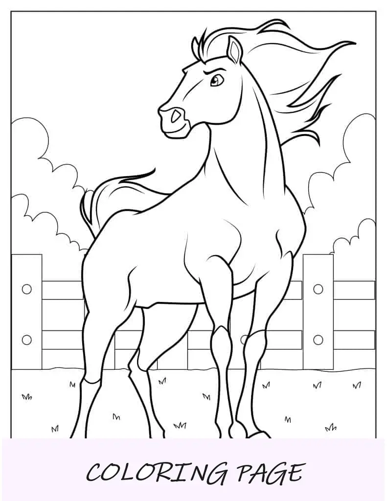 Caballo Strider del espíritu al color