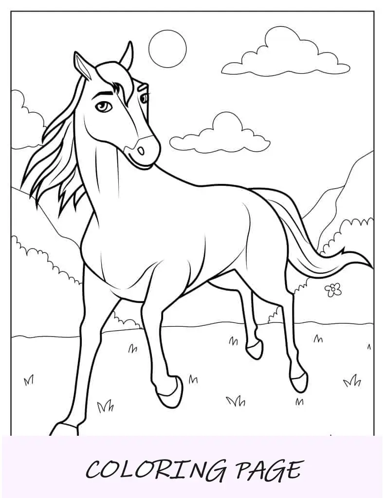 Caballo boomerang del espíritu al color