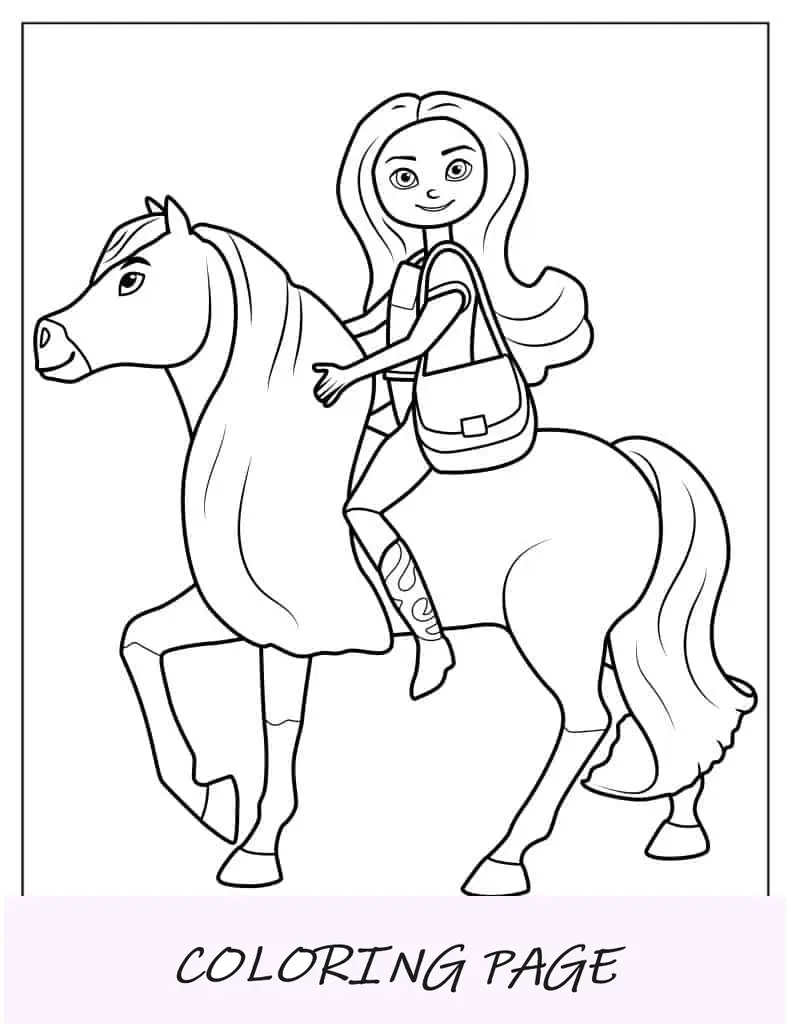 Página para colorear fácil de Lucky Riding Boomerang