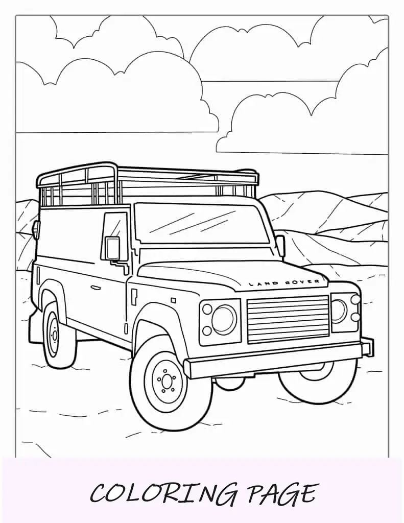 Land Rover saindo da estrada