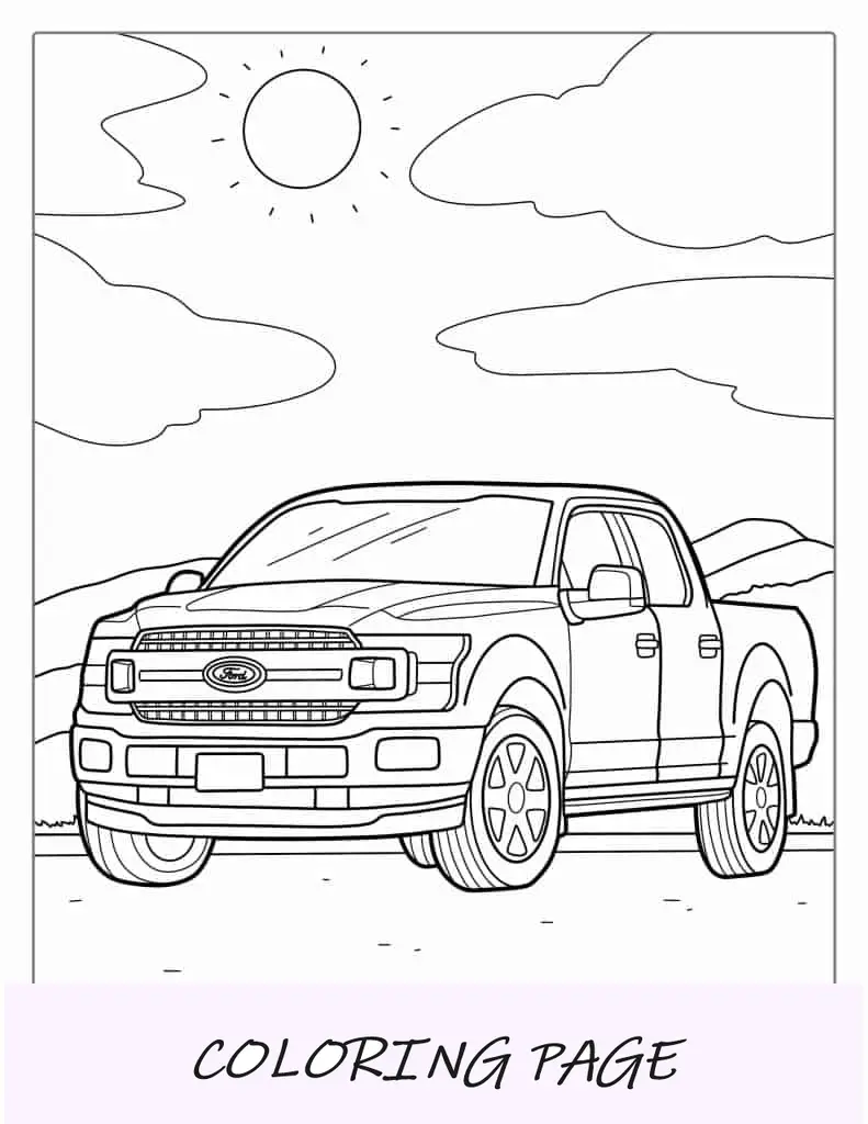 Página para colorir Ford F-150