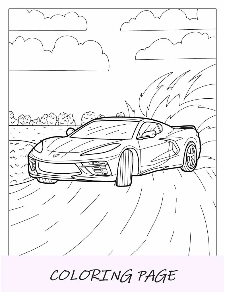 Dodge Viper vagando pela pista de corrida