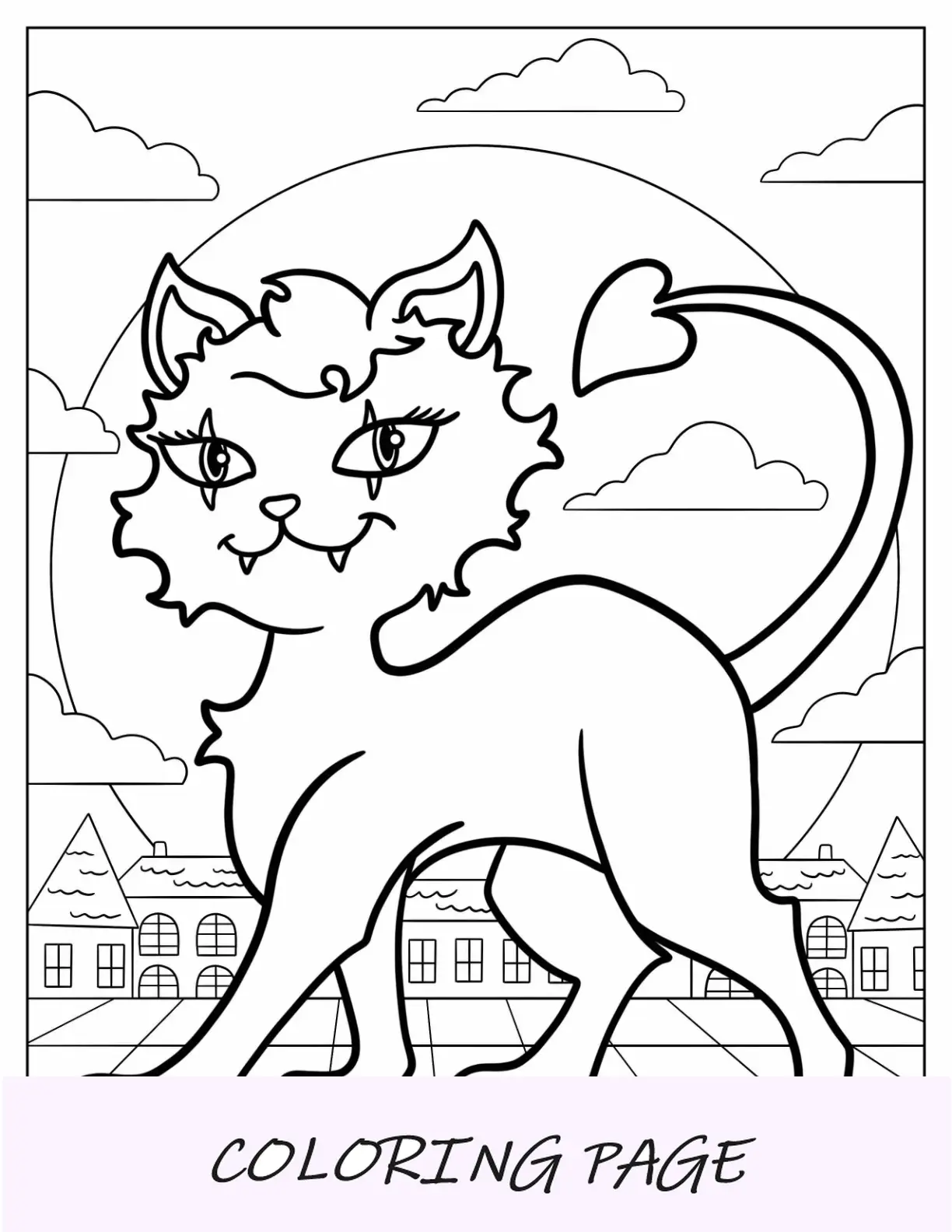 Desenho De Monster High Para Colorir Do Gato Crescent Monster High