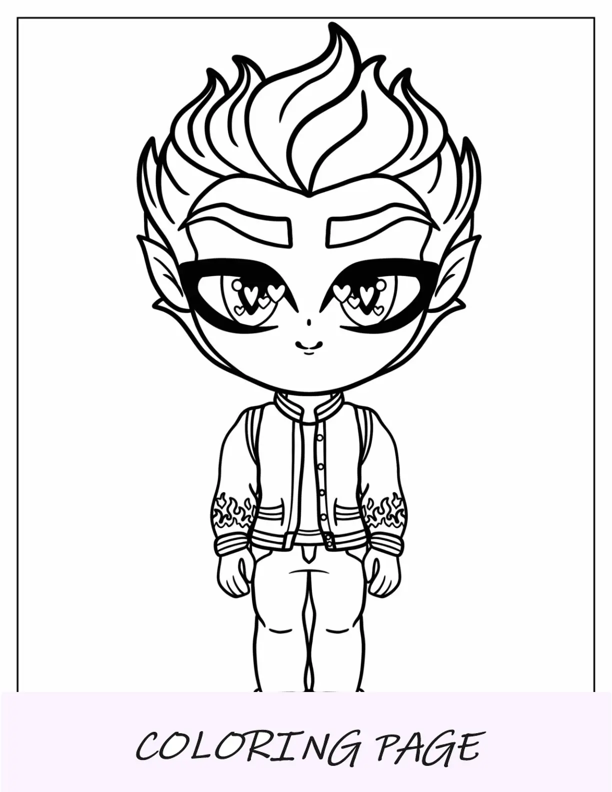 Desenho De Monster High Para Colorir De Chibi Monster High Heath Burns