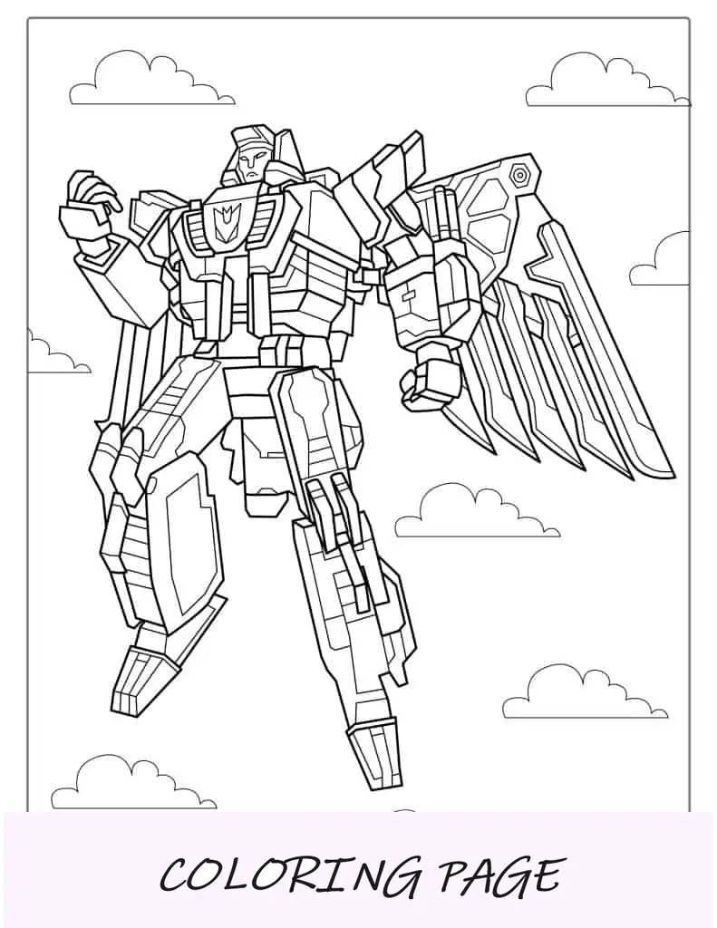 Dibujos para colorear Decepticon de Divebomb