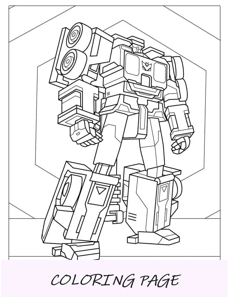 Gancho Decepticon Página Para Colorear
