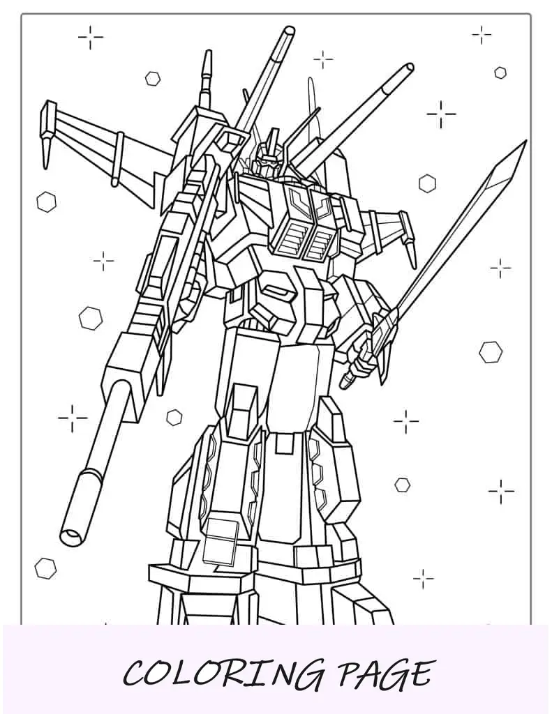 Transformador Jetfire Página Para Colorear