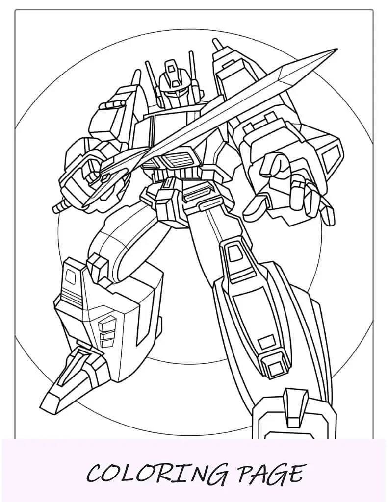 Transformador Megatron Página Para Colorear