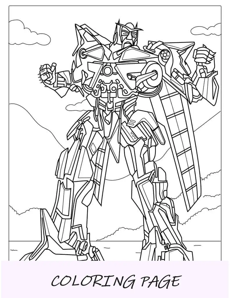 Dibujo para colorear de Sentinel Prime Decepticon
