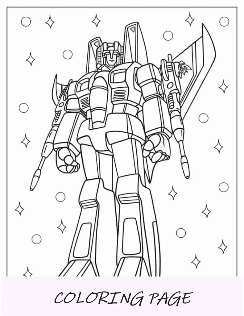 Lord Starscream de los dibujos animados de Transformers