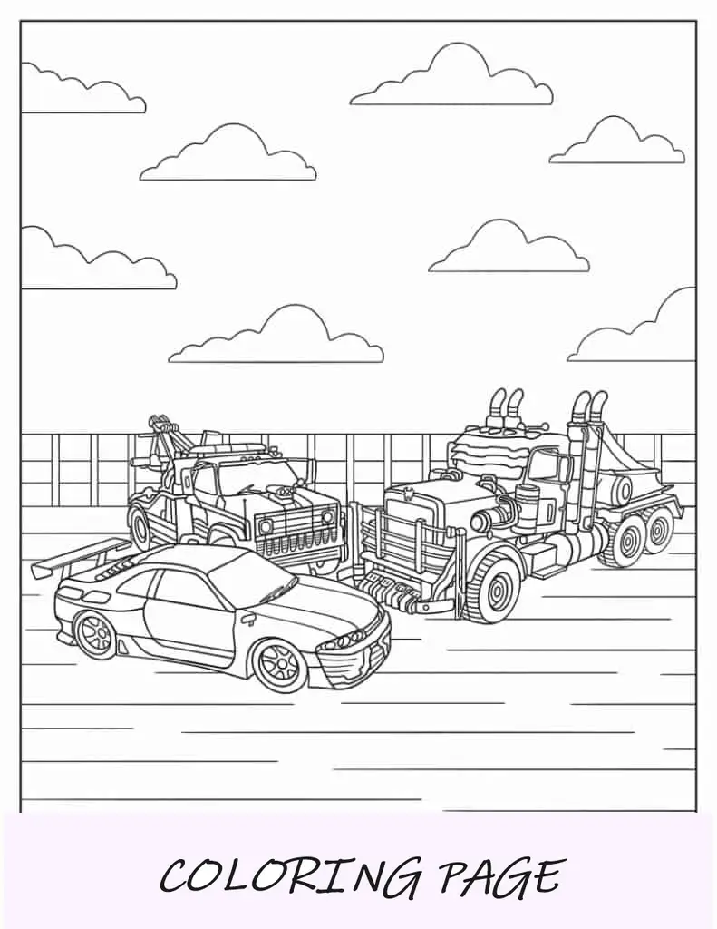 Autobots en forma de coche para la película Transformers 7
