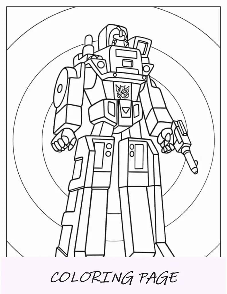 Forma de Autobot de largo recorrido para niños