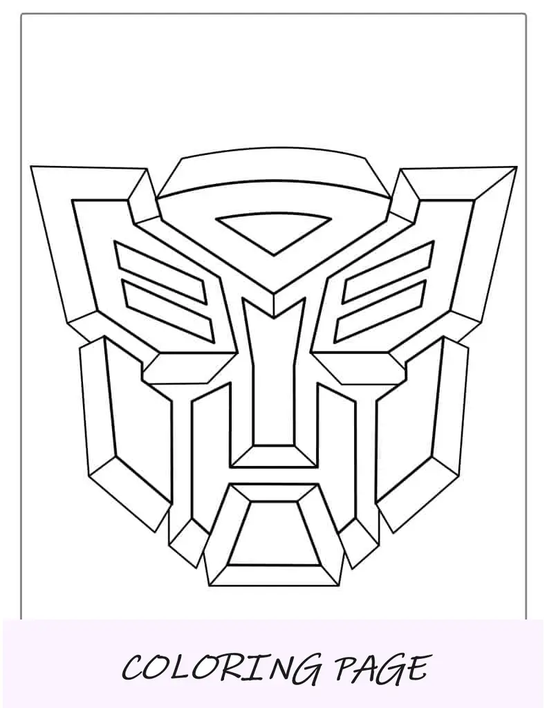 Logotipo De Transformador Página Para Colorear