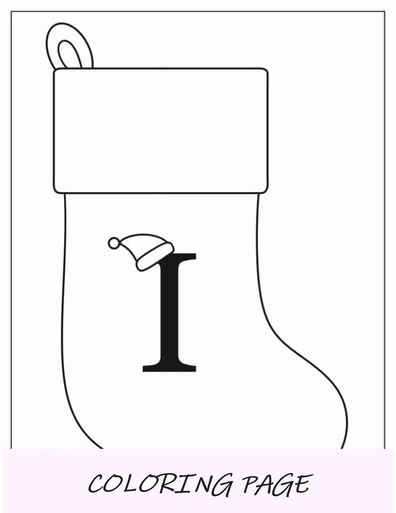 Modelo de meia letra J