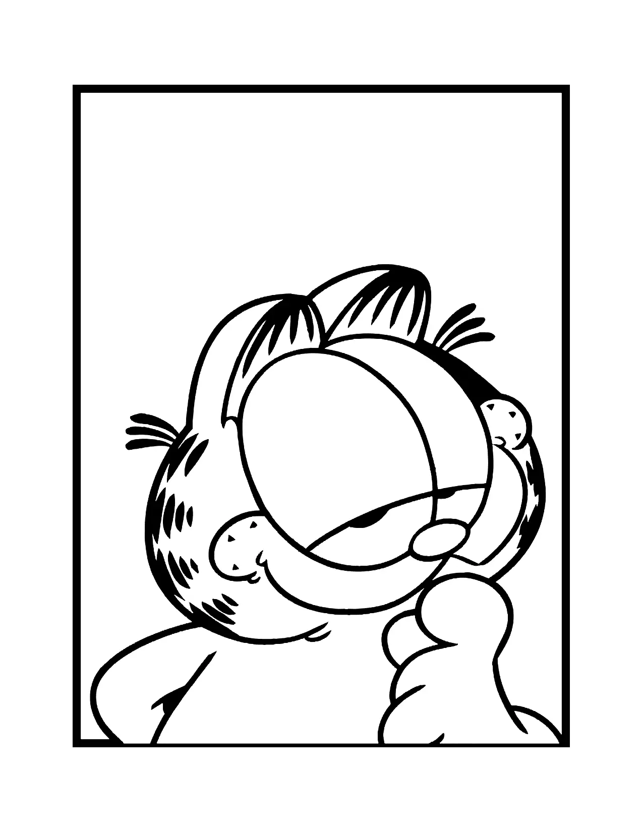 Cute Garfield Coloring Pages