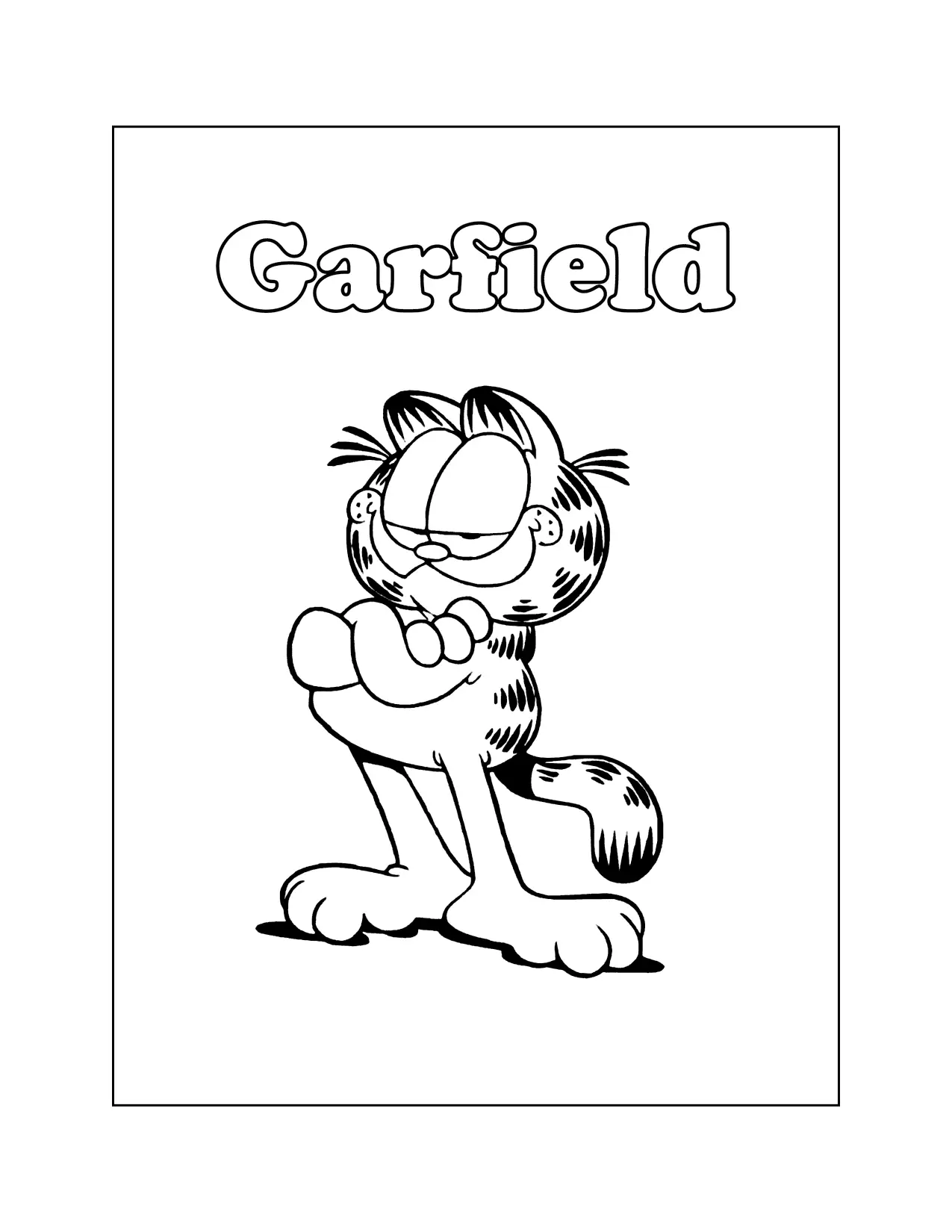 Garfield Coloring Pages