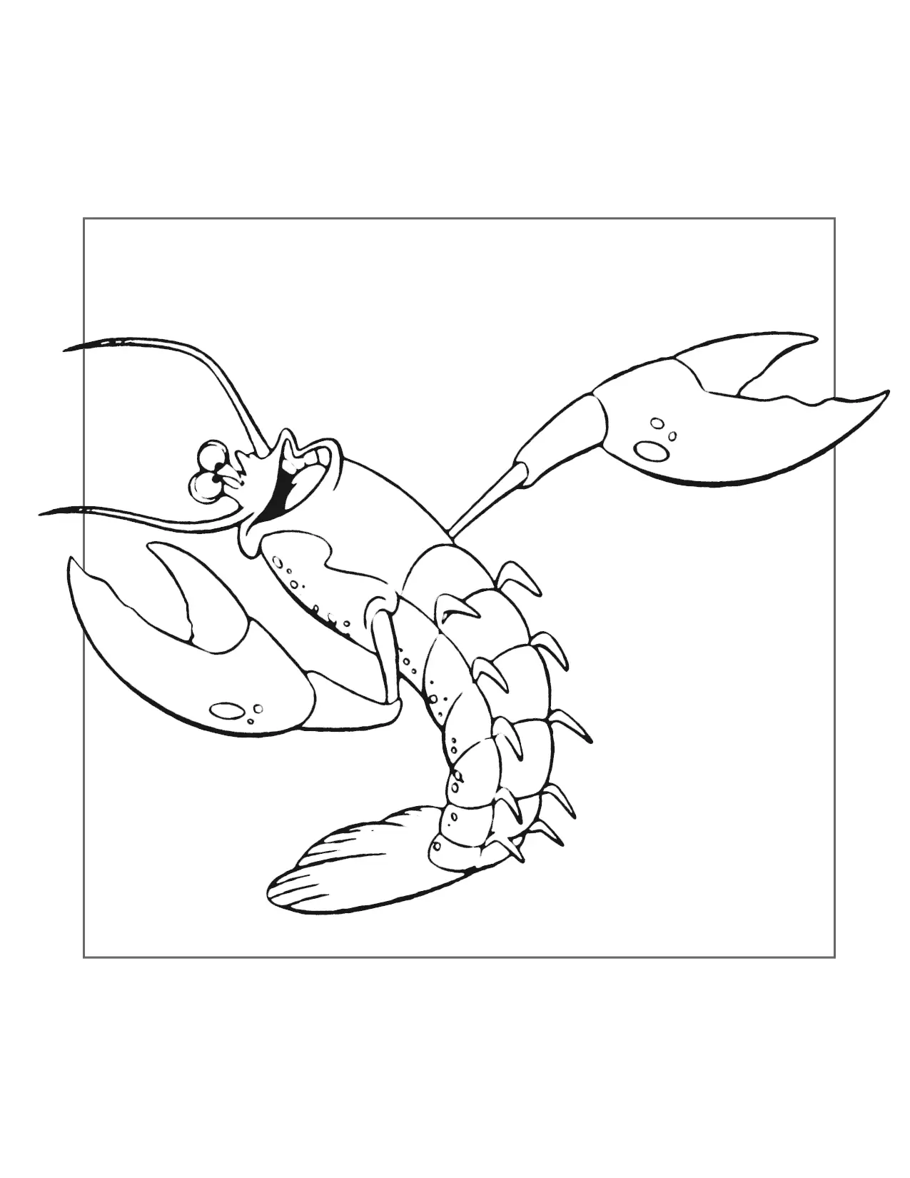 Sebastian Little Mermaid Coloring Page