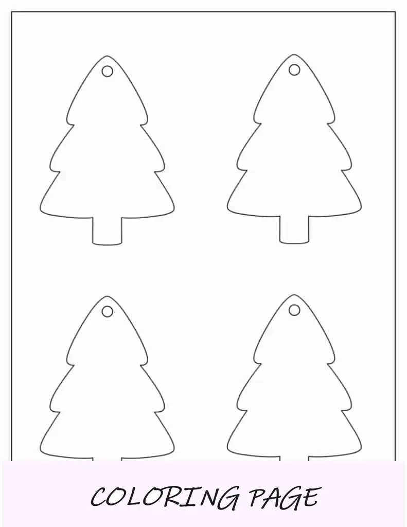 Enfeites de Natal para imprimir para colorir para crianças (boneco de neve, casa de pão de gengibre, boneco de gengibre)