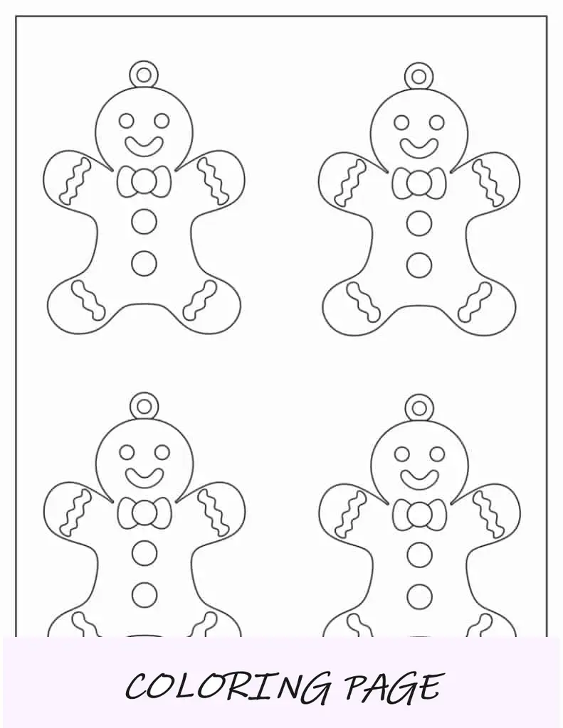 Página detalhada para colorir de enfeites de Natal (Papai Noel, Rudolph, Bauble)