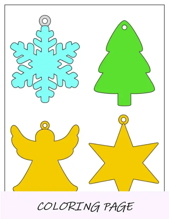 Enfeites de Natal coloridos para imprimir (globo de neve, boneco de neve, enfeites)