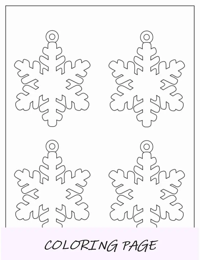 Folha para colorir de decoração de Natal para imprimir (homem-biscoito, boneco de neve, casinha de gengibre, bastão de doces)