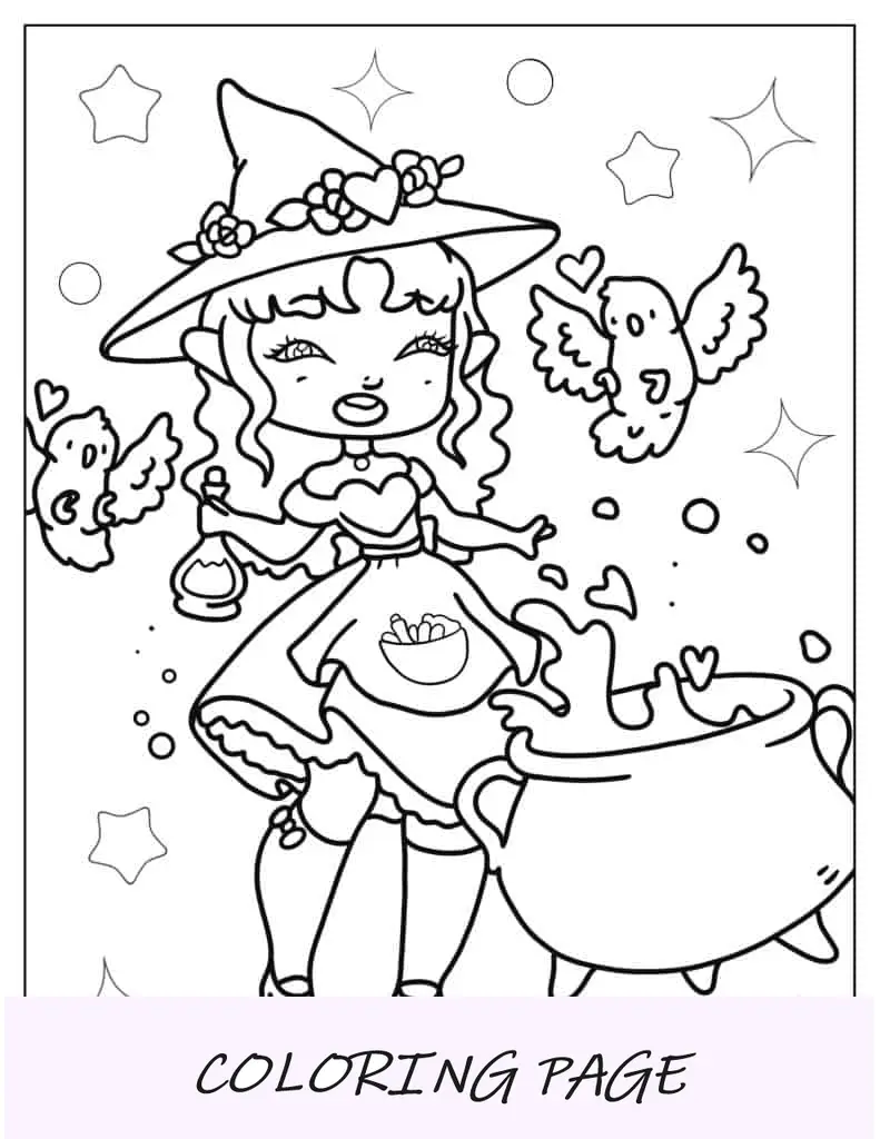 Kawaii Witching Conjurando uma Poção