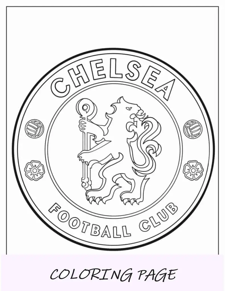 Logotipo do Chelsea Football Club para colorir