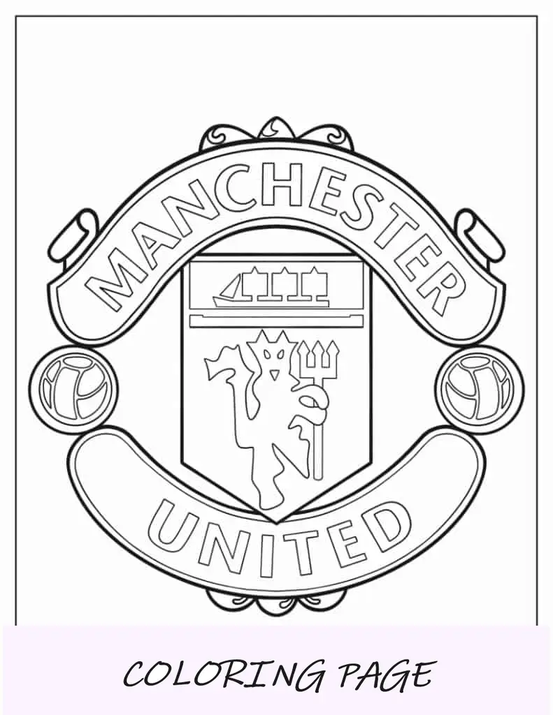 Logotipo do Manchester United para colorir