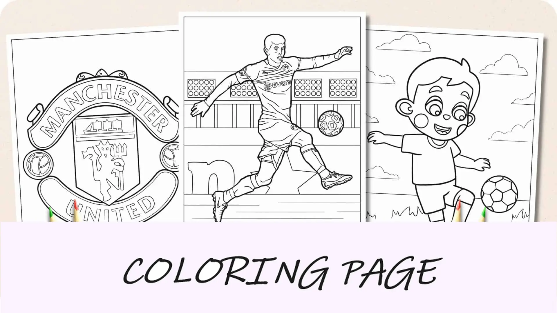 Imagem em destaque de páginas para colorir de futebol