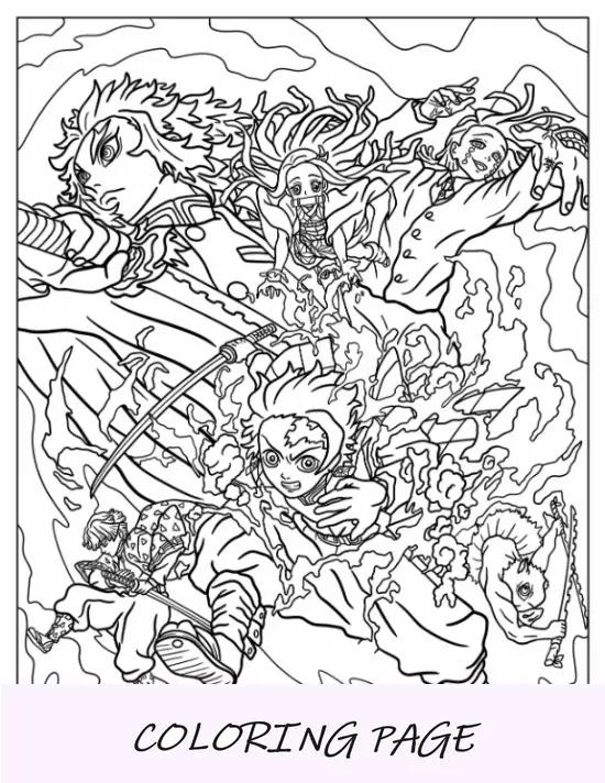 Pôster Demon Slayer Kimetsu No Yaiba
