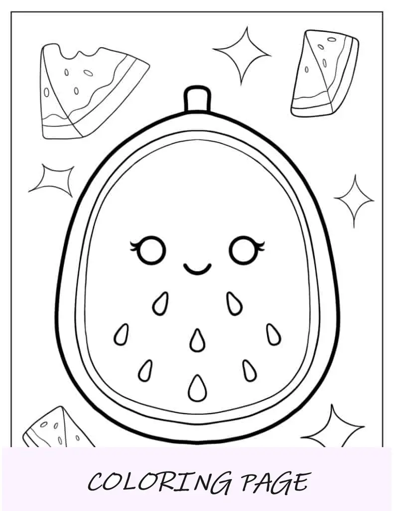 Wanda, o Squishmallow de melancia