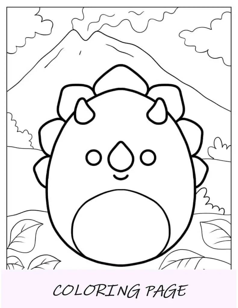 Tristan, o Triceratops Squishmallow