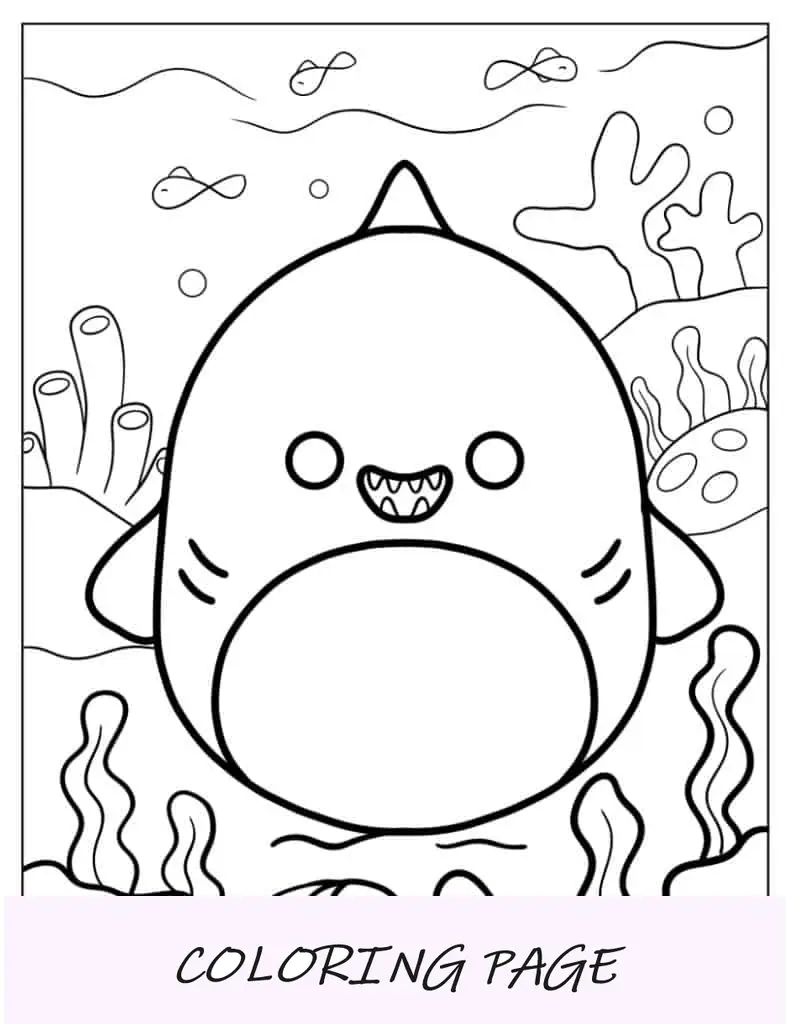Gordon, o tubarão Squishmallow