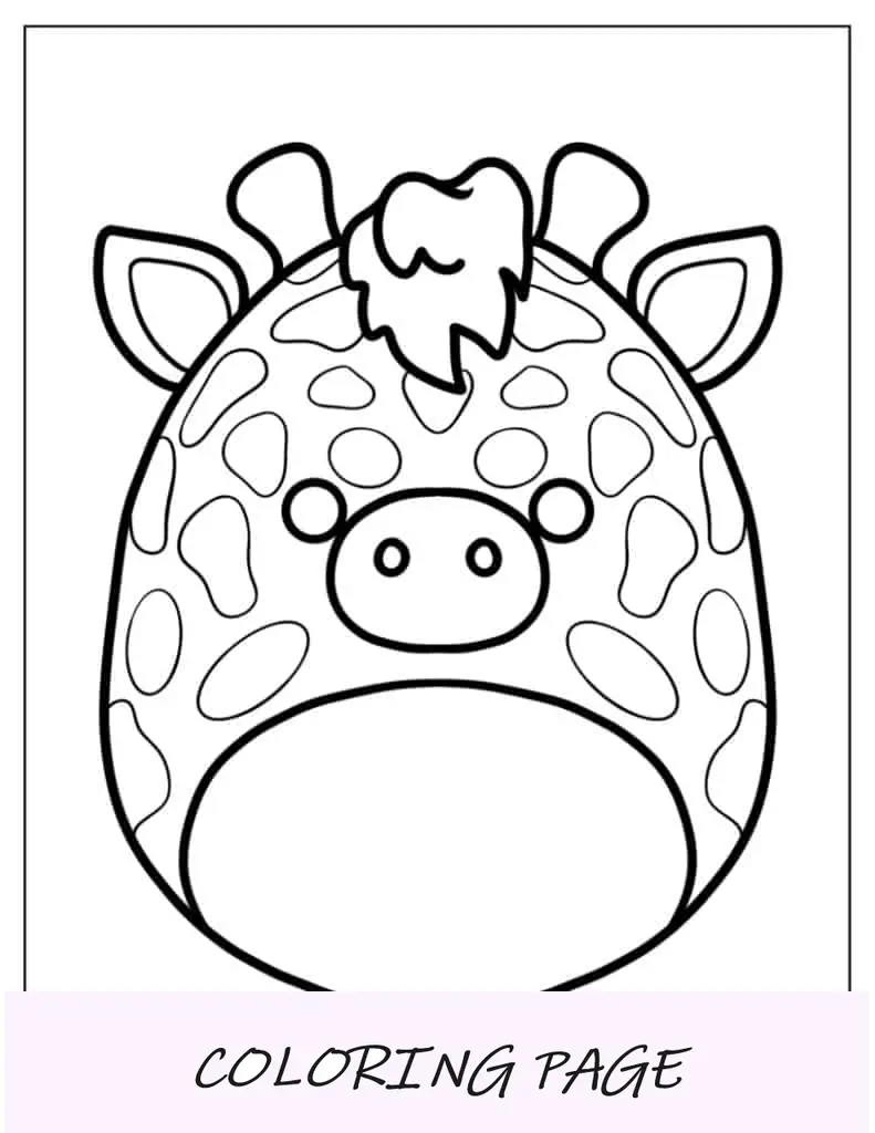Garry, o Squishmallow girafa