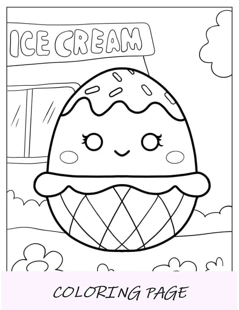 Bernise, o Squishmallow de Sorvete
