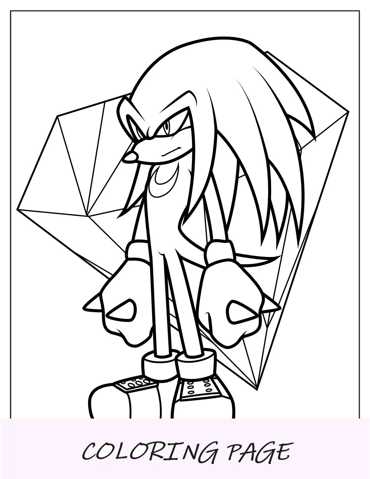 Página para colorir Master Emerald And Knuckles