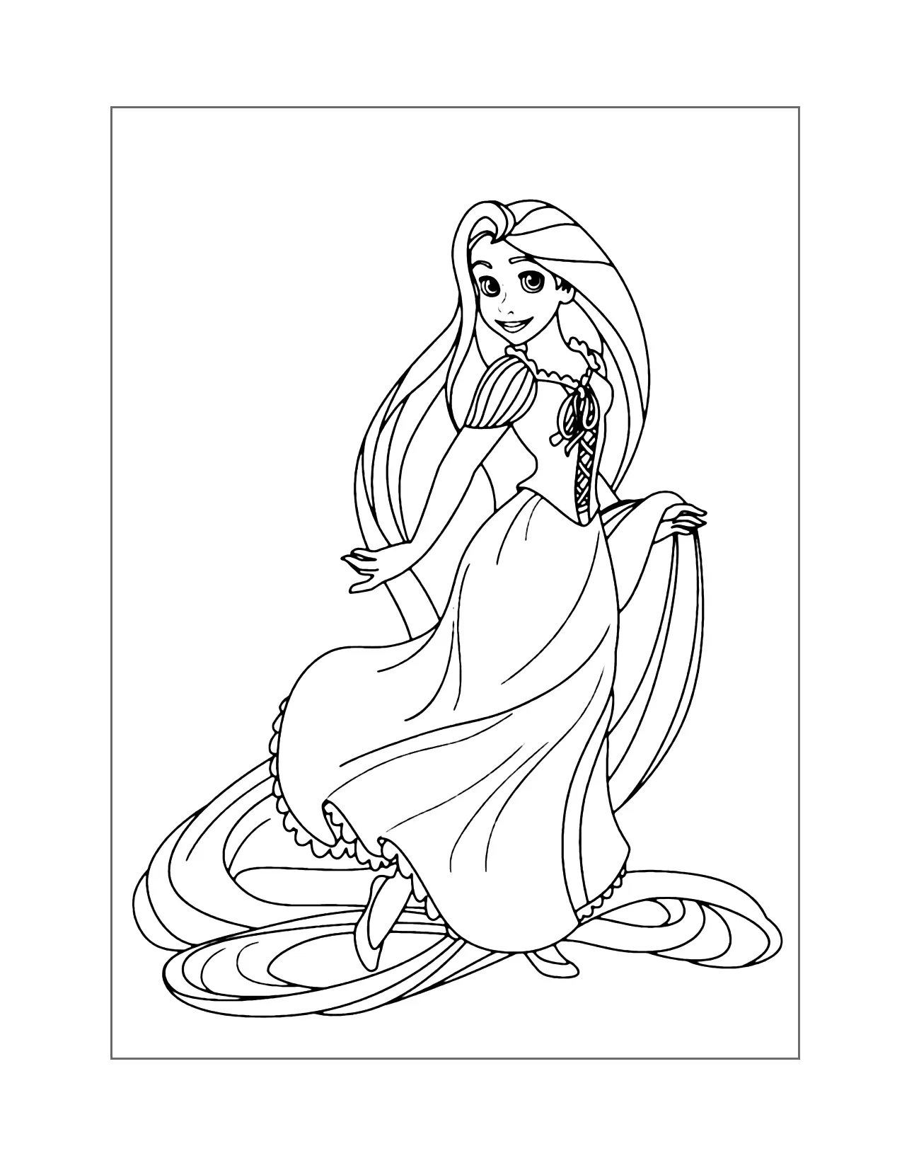 Rapunzel Coloring Pages