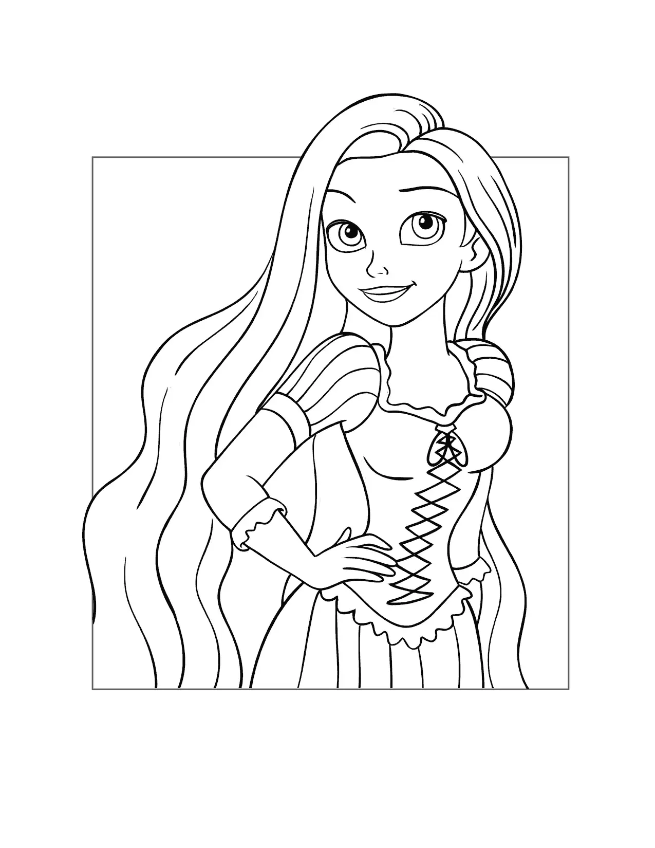 Rapunzel Coloring Pages