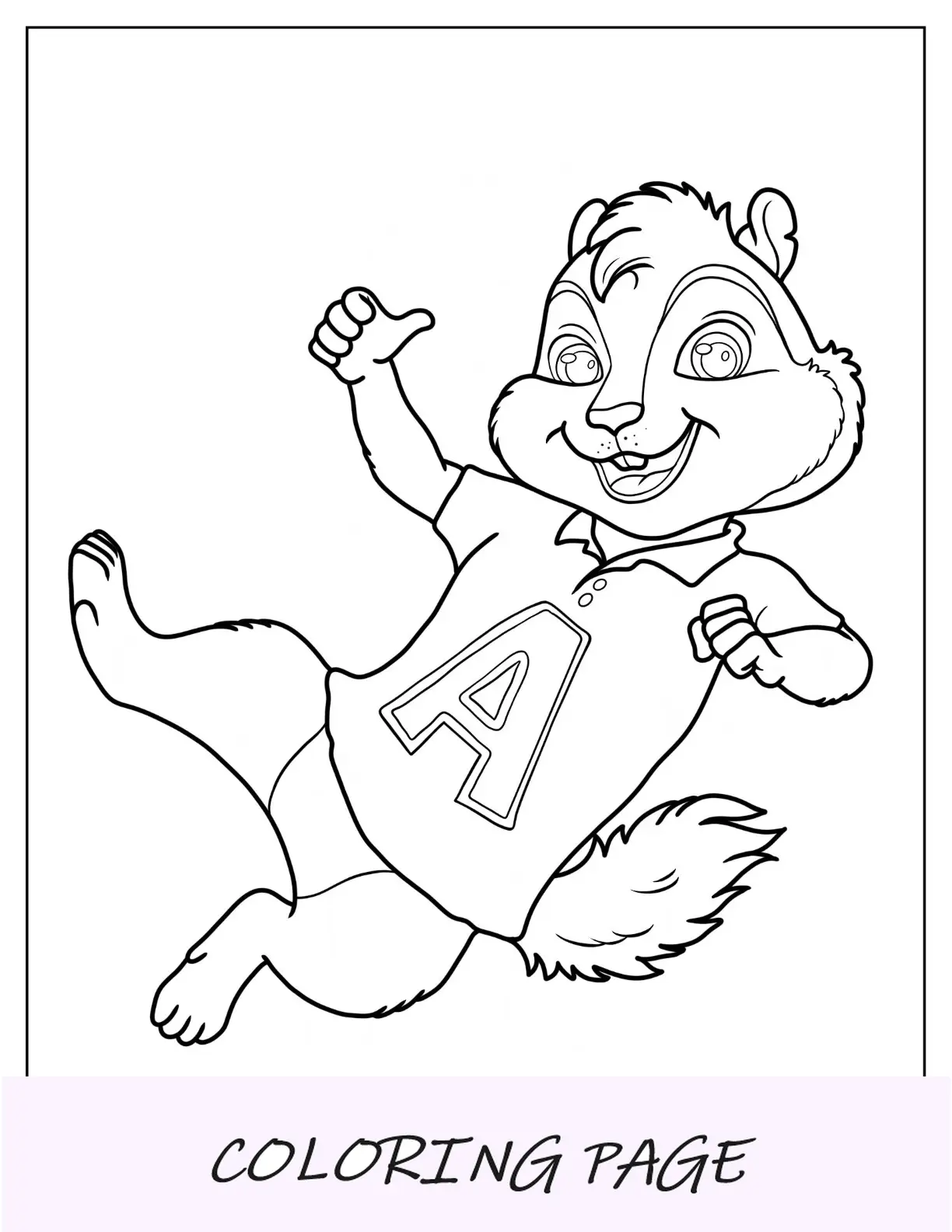 Alvin Y Las Ardillas Para Colorear De Alvin Con Camiseta Polo