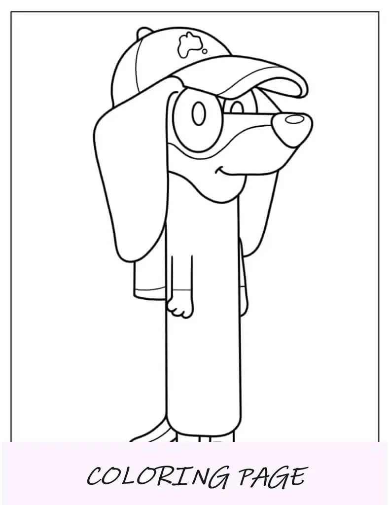 Folha para colorir de Snickers fáceis