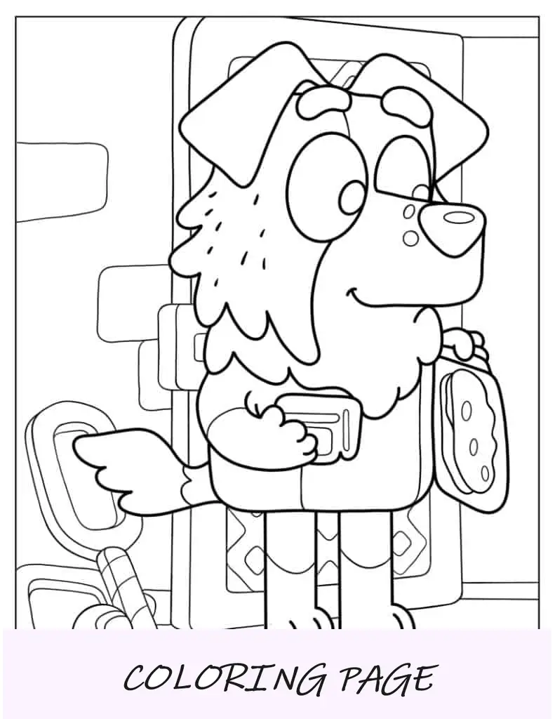 Folha para colorir do pai do Mackenzie