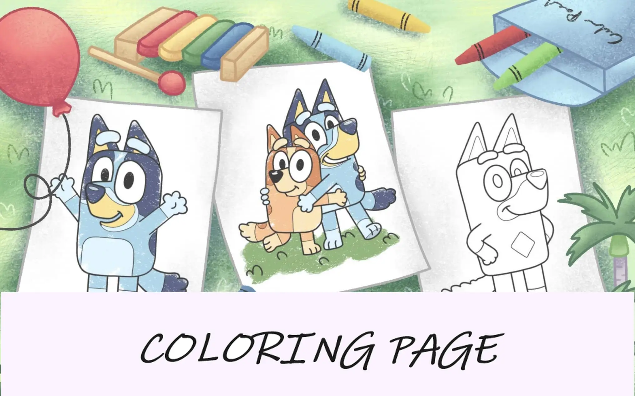 imagem de recurso de páginas para colorir azuladas